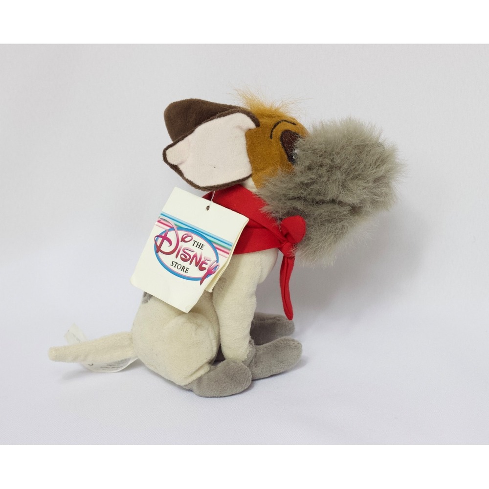 Disney Store Dodger Oliver and Company Dog Mini Bean Bag Plush 7" New‎ with Tag